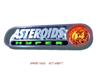 Asteroids Hyper 64 (USA) Title Screen